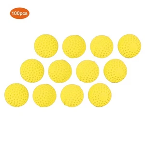 100PCS/ Pack Universal EVA Soft Round Refilled Bullets Ball For Rival Toy Gun - Picture 1 of 9