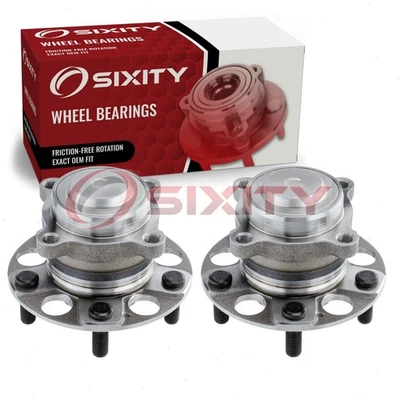 Conjunto de cubo de rolamento de roda traseira Sixity 2 peças para 2015-2020 Acura TLX dg - Imagem 1 de 4