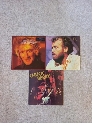 ROD STEWART "THE BEST OF"/JOE COCKER "COCKER"/CHUCK BERRY "AMIGA" & 3 LP'S  - Bild 1 von 4