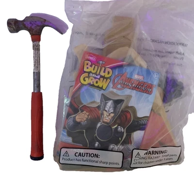 Lowes Hágalo Usted Mismo Madera Marvel Vengadores Construir y Crecer Thor Hammer Kit Foto 1 de 4