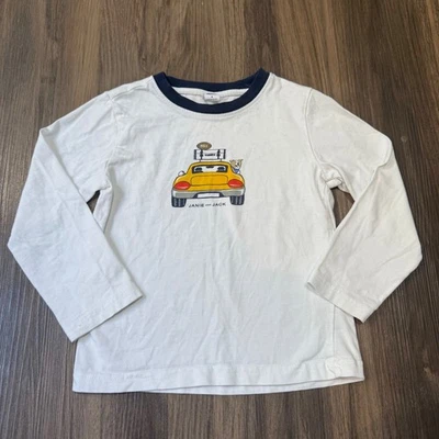 Janie and Jack Toddler Boys Long Sleeve Yellow Car Football Dog Graphic Tee 4 - Image 1 of 4