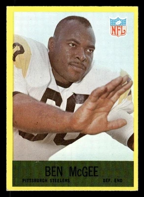 1967 PHILADELPHIA BEN MCGEE 154 VG-EX FOOTBALL PITTSBURGH STEELERS - Image 1 of 2