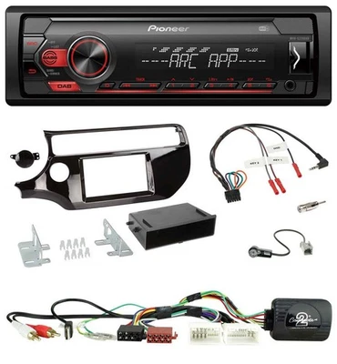 Pioneer DAB 1DIN MP3 Lenkrad USB Autoradio für Kia Rio UB ab 03/2015 piano schwa - Bild 1 von 4