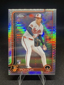 Cade Povich 2025 Topps Chrome Prism Refractor Rookie RC #140 Baltimore Orioles - Picture 1 of 2