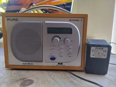 Pure Evoke-1S DAB/FM Radio with Maple Wood Finish No Battery - Image 1 of 3