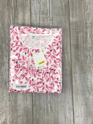 Calida Bria 33546 Soft 100% Cotton XL Night Shirt Gown Pink Multicolor - Image 1 of 4