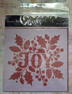 Hunkydory For The Love Of Masks  - Joy 6" X 6" Mask - Picture 1 of 2