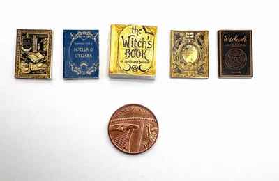 DINKY DELIGHTS Puppenhaus Miniatur - Hexe/Zauberbücher - (DD317) - P+P kombiniert