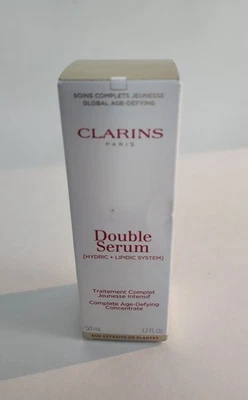 Clarins Paris Double Serum Complete Age-Defying Concentrate 50ml / 1.7oz New - Image 1 of 4