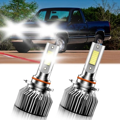 Combo faros LED bombilla de haz bajo blanco brillante para Chevrolet C1500 1988-1999 Foto 1 de 4