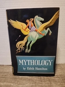 Mythology Edith Hamilton 1942 Hardcover Vintage Book Greek Roman Fables Stories - Picture 1 of 12