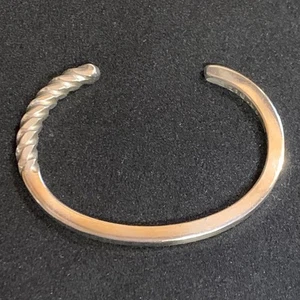 Handmade Cuff Bracelet Sterling Silver Made by HL Size 7.50 Made in USA - Bild 1 von 11