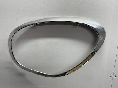 BMW Mini Cooper R60 R61 anillo de recorte de faros cromado cubierta delantera izquierda N/S 9801573 Foto 1 de 4