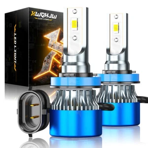 H11 LED Headlight Bulbs DC9-32V 80W 18000LM 6500K Cool White 300% Brighter H8 H9 - Foto 1 di 11