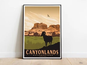 Canyonlands National Park Travel Print-Home Decor - Picture 1 of 4