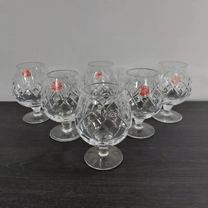 Webb Corbett Crystal Brandy Glasses Georgian Set of 6 250ml Class B Discontinued - Picture 1 of 12