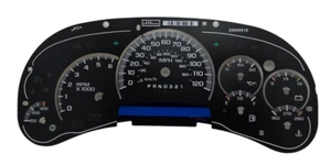 06 / 07 GM Truck SUV Instrument Cluster Gauge Face Applique' Overlay Blue Scales - Picture 1 of 1