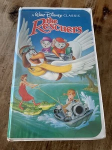 The Rescuers VHS Tape Black Diamond Edition A Walt Disney Classic Clamshell Case - Imagen 1 de 6