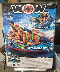 NEW. WOW Sports GIANT THRILLER 1-4 person raft towable inflatable ski boat tube - Picture 1 of 2