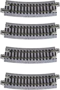 BS KATO Spur N 20-121 gebogenes Gleis R315-15° 4-tlg. Eisenbahn Modellzubehör NEU - Bild 1 von 10