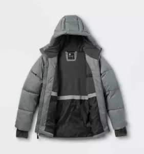 All In Motion Boys' Short Puffer Jacket Size Extra Large 16 In Gray NWT - Picture 1 of 7