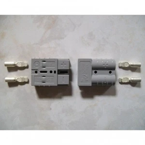 Authentic Anderson SB50 Connector Kit Gray 8 AWG Gauge 2 Housings 4 Contacts - Picture 1 of 3