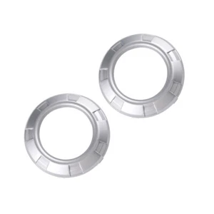 LH & RH Front Bumper Foglamp Silver Cover Frame Fits Mitsubishi Pajero/Montero - Picture 1 of 5
