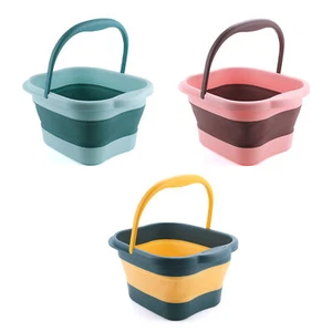 Foldable Foot Bath Foot Spa Massage Basin Folding Healthy Foot Relax Bucket - Picture 1 of 14