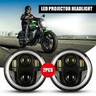 60W 5-3/4"" 5,75"" Projektor Scheinwerfer DRL LED 2 STCK. für Harley Dyna Motorrad