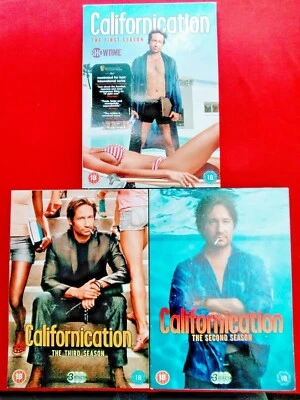 CALIFORNICATION - SEASON 1-3 - DVD - ( 8 DISC ) - DAVID DUCHOVNY - 18 - REGION 2 - Image 1 of 4