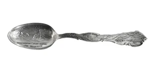 San Francisco Golden Gate Seal Rock Cliff House Wallace Sterling Souvenir Spoon - Picture 1 of 4