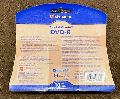 VERBATIM Digital Movie Recordable DVD-R 6 Pack 4.7 GB 8X Speed 120 Min. - Image 1 of 3