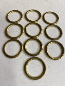 Hollow Brass Curtain Rings Sew On Traditional Lightweight 19mm 32mm Soft Furnish - Picture 1 of 39