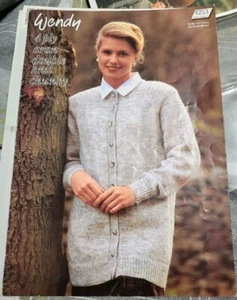 Ladies  Cardigan Knitting Pattern 32-46" Copy 4253 - Picture 1 of 2