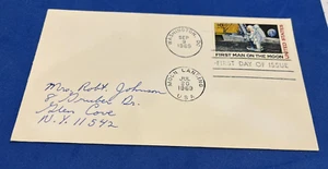 7-20-69 First Man on the Moon & Moon Landing cancel 1st Day of Issue  9- 9-1969 - Picture 1 of 3