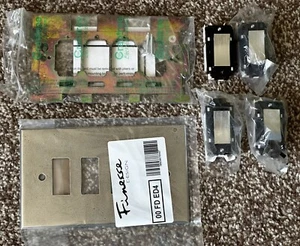Finesse Design 00 FD ED4 Genuine Pewter 4 Gang Light Switch - Picture 1 of 4