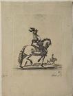 Antique Print I Stefano Della Bella I 1650 I Galloping Horse