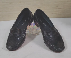 Antonio Melani Schuhe Damen 7,5 M Slipper Halbschuhe schwarz Leder Freizeit - Bild 1 von 12