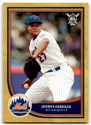 2018 TOPPS BIG LEAGUE GOLD JEURYS FAMILIA NEW YORK METS #5 - Image 1 of 2
