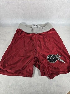 Vintage Delong Pro 1990er rote Basketballshorts Größe 32 Nylon siehe Fotos  - Bild 1 von 8