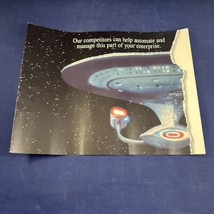 STAR TREK The Next Generation Boole & Babbage Advertisement Pamphlet Comm Riker - Picture 1 of 8