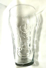 Vintage Enjoy Coke Logo Clear Drinking Glass Embossed Wave & Pebble # 2128