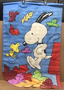 Snoopy Woodstock - FOGLIA AUTUNNALE colori vivaci foglie 28 x 43 raccolta autunnale - Foto 1 di 8