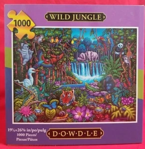 Dowdle Puzzle, Wild Jungle 1000 Pieces Puzzle 19 1/2" x 26 5/8" **New** - Picture 1 of 5