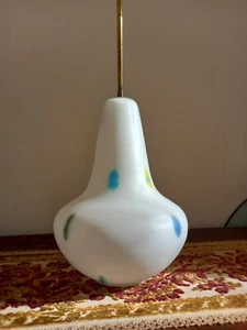 Lampada A Sospensione Opaline Con Murrine Murano Anni 50 Originale ( Toso... - Foto 1 di 8