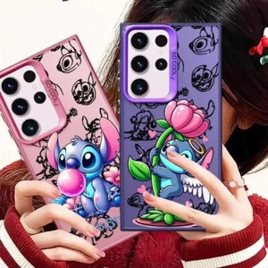 Pour Samsung Galaxy S25 S24 S23 S22 Coque Placage Souple STITCH Dessin Animé Ultra Mignon - Photo 1 sur 18