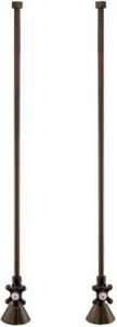 Signature Hardware Deck Mount Tub Supply Lines with Cross Handle Stops - for Cop - Picture 1 of 3