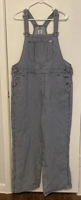 复古 LEE 工作服工作服蓝色条纹 XL 中号 (A) — 第 1/4 张图片