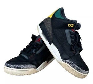 Nike Jordan 3 Retro SE Animal Instinct 2.0 Men Size 8.5 Black Sneaker CV3583-003 - Picture 1 of 22