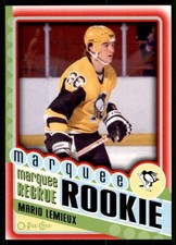 2012-13 O-PEE-CHEE OPC MARQUEE ROOKIE RED MARIO LEMIEUX PITTSBURGH PENGUINS #597